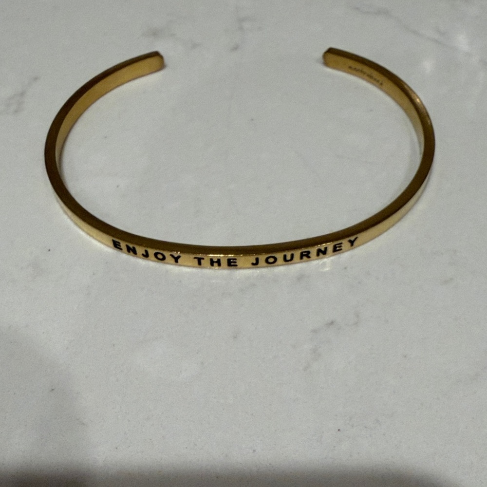 MantraBand Gold 'Enjoy the Journey' Bracelet
